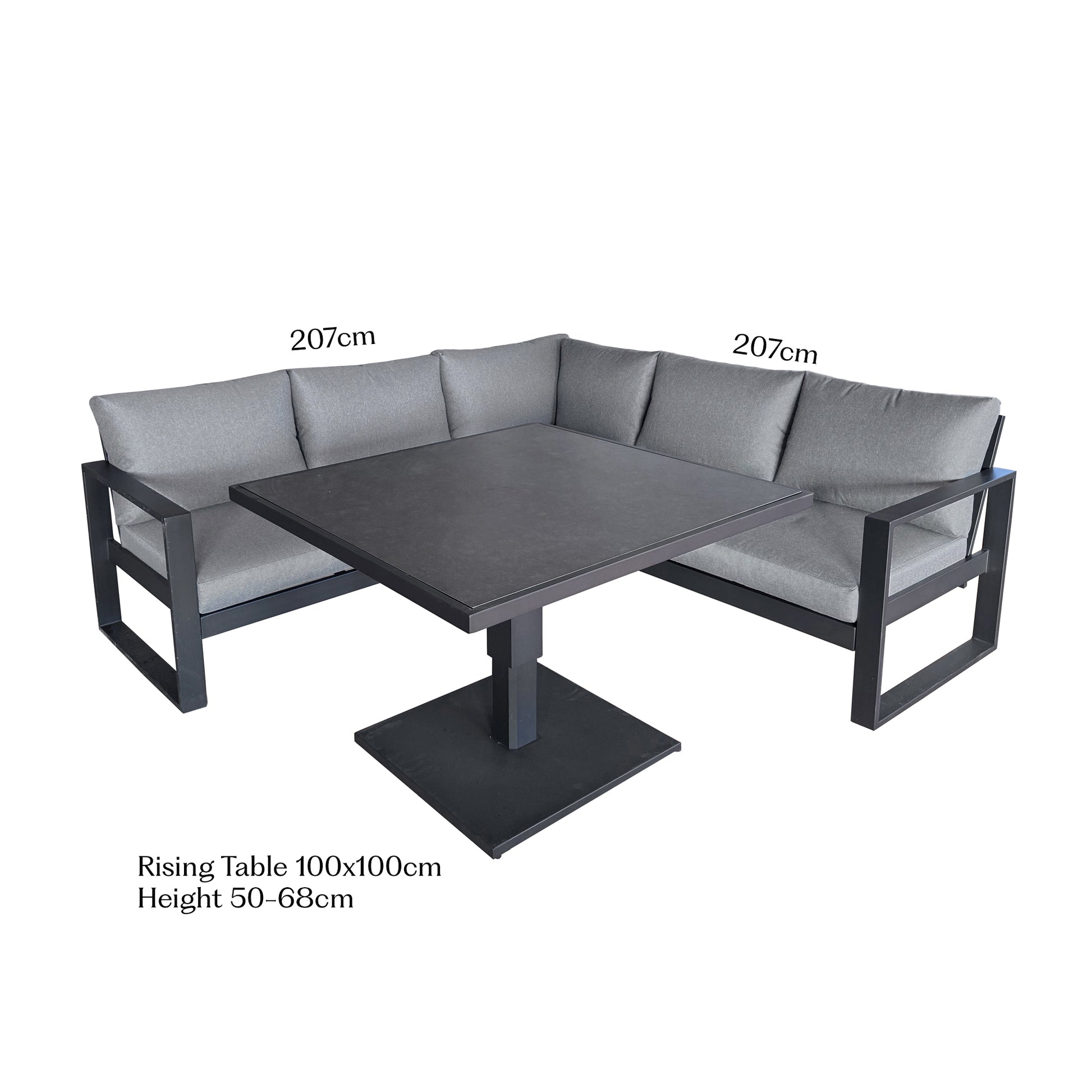 Como Corner Set - Dark Grey
