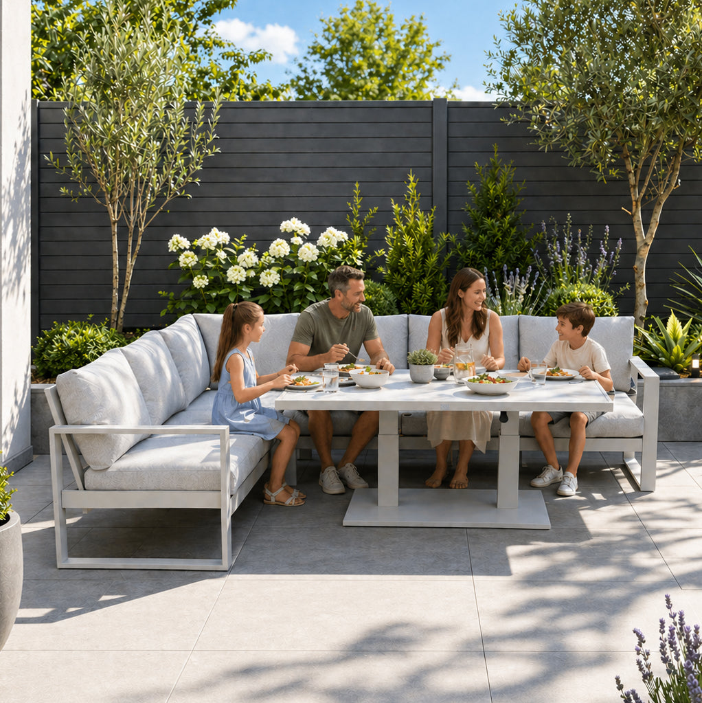 Como Stone L-Shaped Corner Set