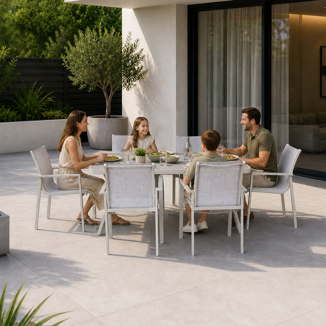 Garda Stone Dining Set
