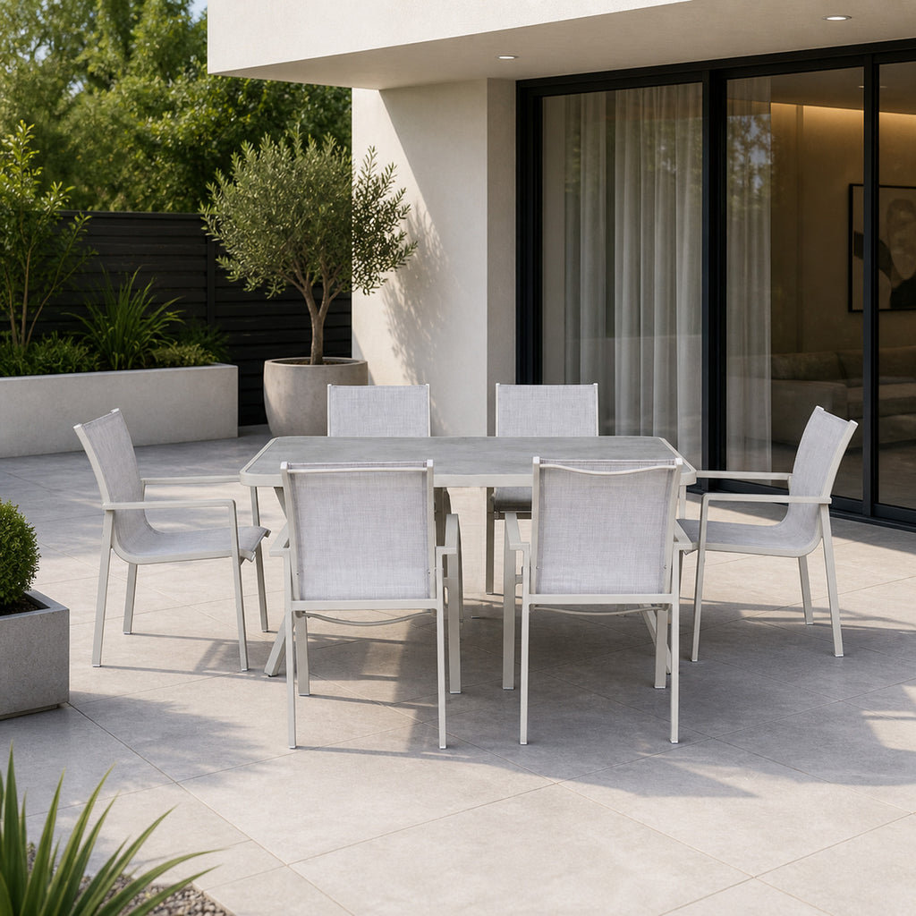 Garda Dining Set - Stone