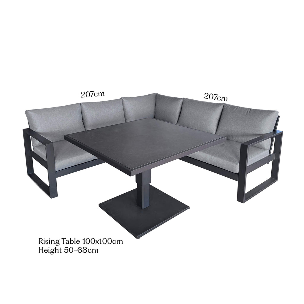Como Corner Set - Dark Grey