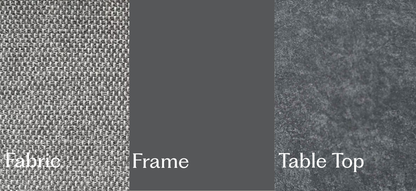 Como Dark Grey L-Shaped Corner Set
